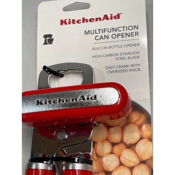 KitchenAid Red HTF Multifunction Can Opener kE1990HHSA Red NEW WITH TAGS! - Picture 2 of 3